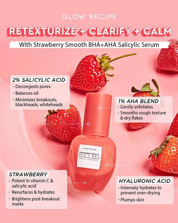 Strawberry Smooth BHA+AHA Salicylic Serum *Preventa*