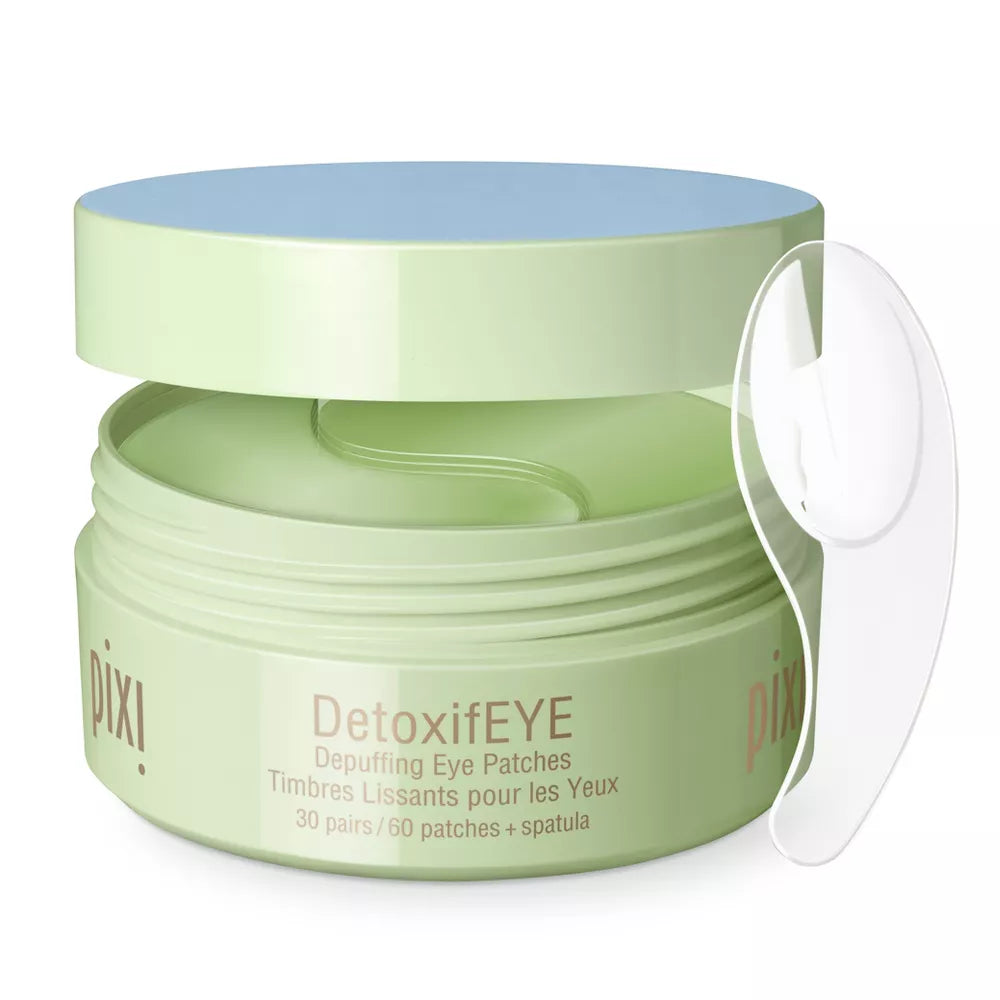 Pixi DetoxifEYE Hydrating and Depuffing Eye Patches with Caffeine and Cucumber - 60ct *Preventa*