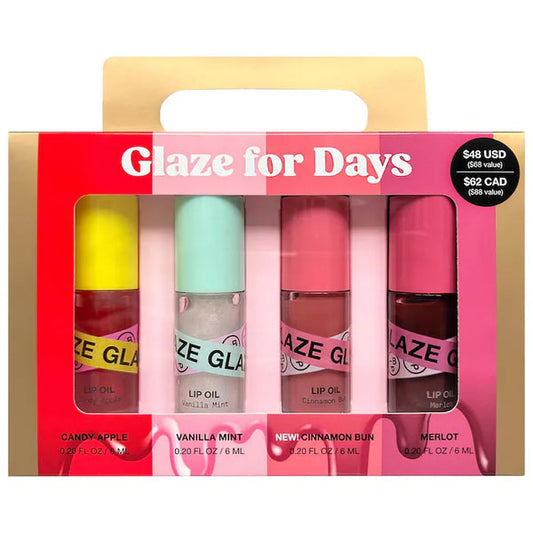 iNNBEAUTY PROJECT Glaze For Days 4-Piece Lip Oil Set *Preventa*