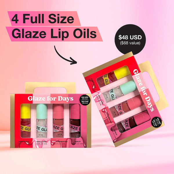 iNNBEAUTY PROJECT Glaze For Days 4-Piece Lip Oil Set *Preventa*