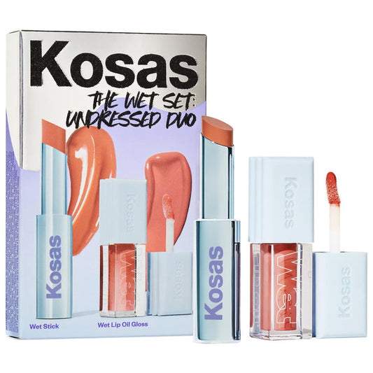 Kosas | The Wet Set Undressed: Nude Sheer Lipstick + Lip Oil Set *Preventa*