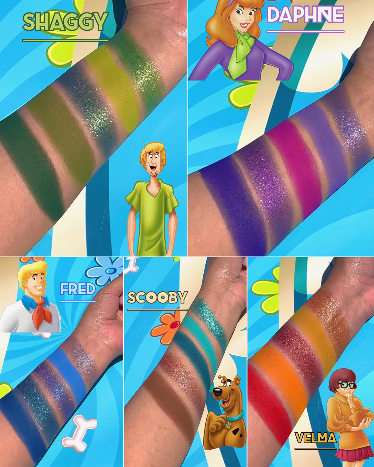 SCOOBY-DOO™ X GLAMLITE paleta de sombras 25 colores