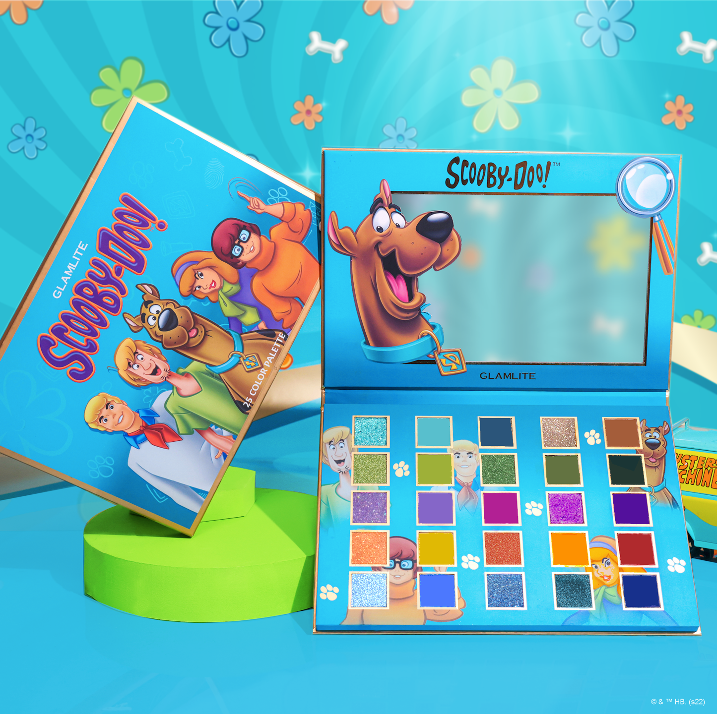 SCOOBY-DOO™ X GLAMLITE paleta de sombras 25 colores