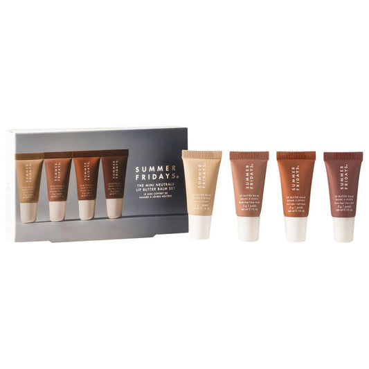 The Mini Neutrals Lip Butter Balm Set - Summer Fridays *PREVENTA*