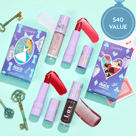 Alicia en el país de las maravillas x Colourpop wonderful pout lip set *Preventa*